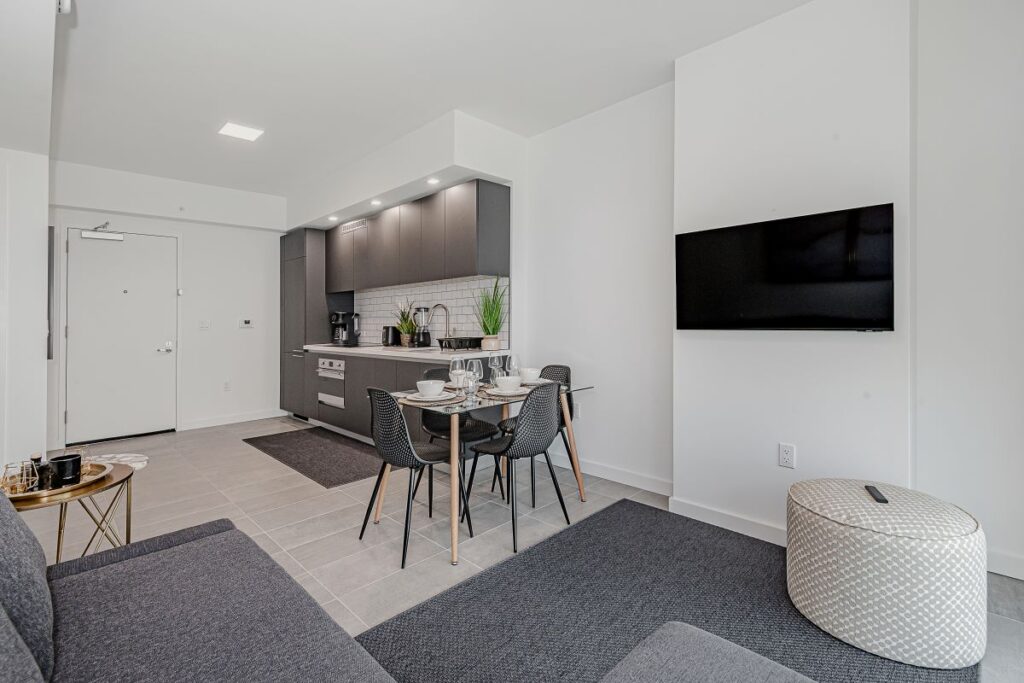 Open-concept layout