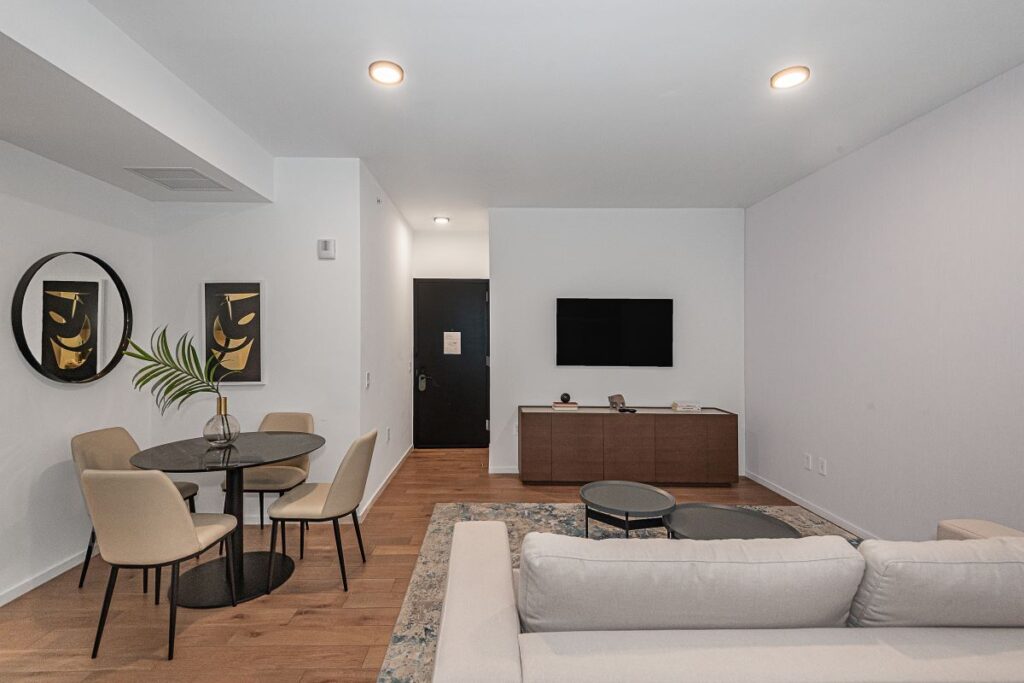Bedroom with king bed